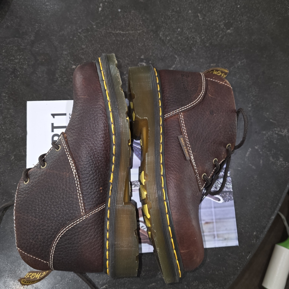 Dr. Martens Women's Brown Leather SAFETY Boots - Picture 3 of 15